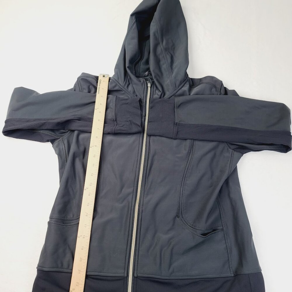 Lululemon Women's Black Scuba Long Sleeve Casual Full Zip Hoodie Size M - Picture 3 of 6